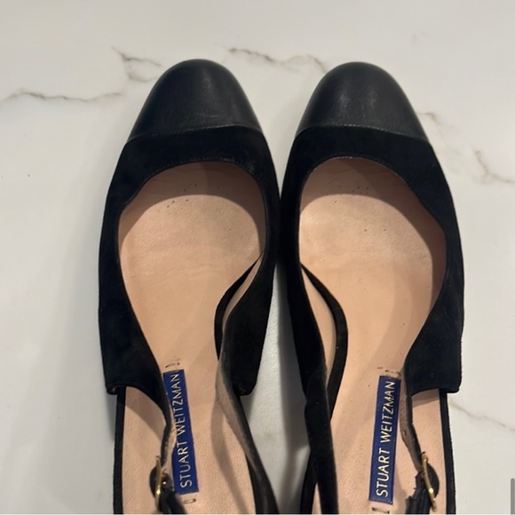 STUART WEITZMAN Loraina Leather Slingback
Pumps Black size 10.5 - Picture 10 of 13